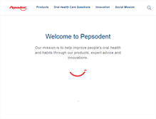 Tablet Screenshot of pepsodent.com