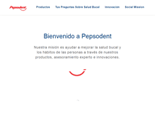 Tablet Screenshot of pepsodent.cl