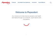 Tablet Screenshot of pepsodent.in